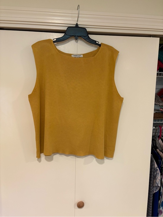 Coldwater Creek Tops - Coldwater Creek Sleeveless Tank Top in Mustard Gold